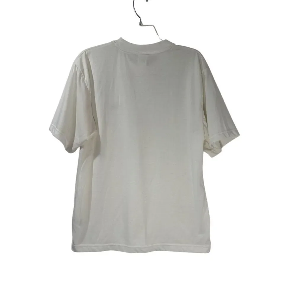 North Face men’s white vapor wick crewneck short sleeve t-shirt size M #18-1932